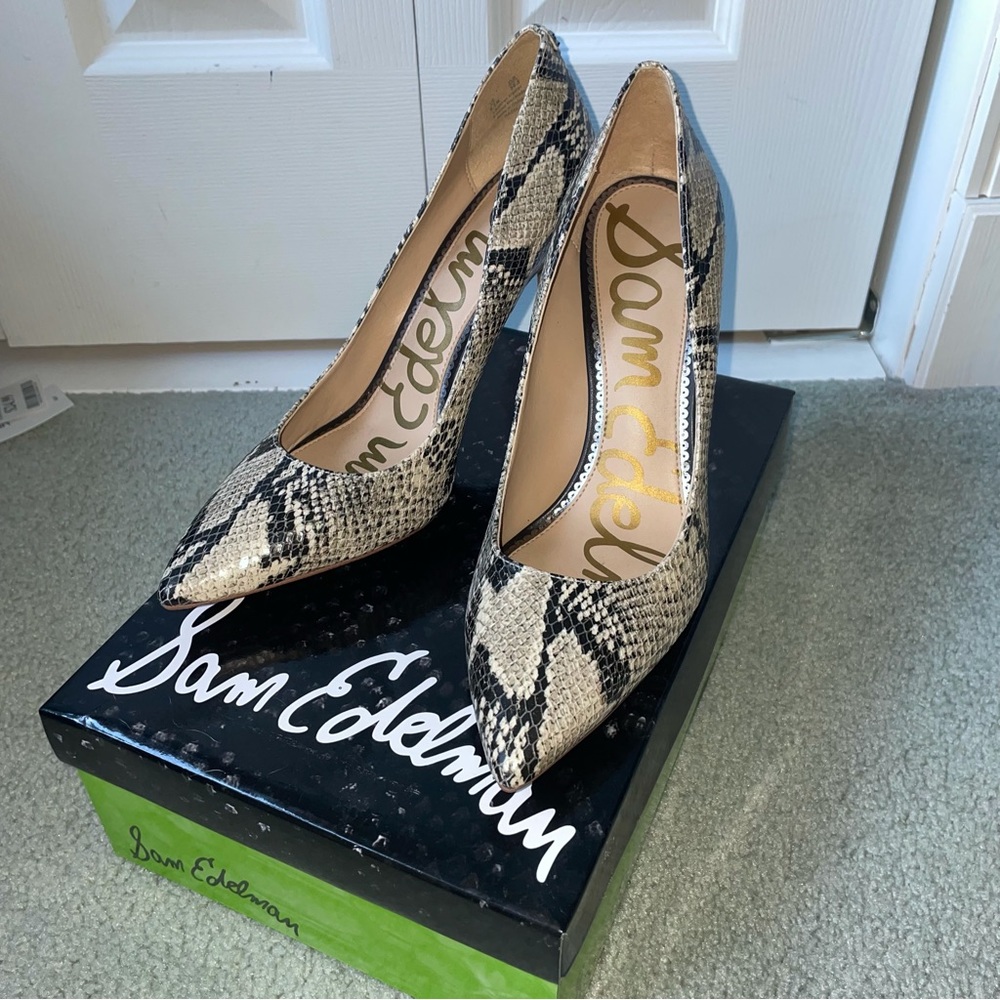 Sam Edelman Snakeprint Heels